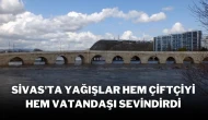 Sivas'ta Yağışlar Hem Çiftçiyi Hem Vatandaşı Sevindirdi