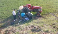 Traktör Devrildi, Sürücü Hayatını Kaybetti