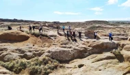 Sivas'ta Mars Benzeri Kayalıklarda Doğa Yürüyüşü