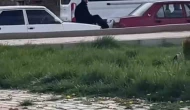 Elazığ'da Tehlikeli Taşıma: İnsan Halat Oldu