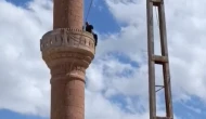 Minareye Çıktı İkna Edilerek İndirildi