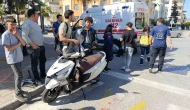 Motosiklet ile Otomobil Çarpıştı 1 Yaralı