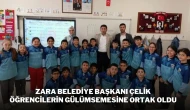 Zara Belediye Başkanı Çelik Öğrencilerin Gülümsemesine Ortak Oldu