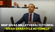 MHP Sivas Milletvekili Özyürek: “Sivas Sanayiyle Büyümeli!”