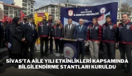 Sivas'ta Aile Yılı Etkinlikleri Kapsamında Bilgilendirme Stantları Kuruldu