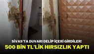 Sivas'ta Duvarı Delip İçeri Girdiler! 500 Bin TL’lik Hırsızlık Yaptı