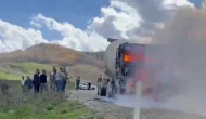 Beton Mikseri Alev Aldı!