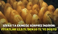 Sivas'ta Ekmeğe Sürpriz İndirim: Fiyatlar 12,5 TL’den 10 TL’ye Düştü