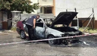Sivas’ta Park Halindeki Otomobil Kül Oldu
