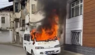 Park Halindeki Araçta Şüpheli Yangın