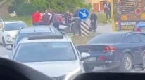 Bursa’da Trafikte Tartışan Sürücüler Yumruklarla Birbirine Girdi