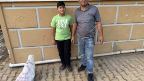 Balık Ağıyla Havalandırma Boşluğuna Düşen Kuşu Kurtardı