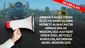 ORMAN KADASTROSU ÖLÇÜ VE HARİTALAMA HİZMETİ ALINACAKTIR  ORMAN BÖLGE MÜDÜRLÜĞÜ-KAYSERİ DİĞER ÖZEL BÜTÇELİ KURULUŞLAR ORMAN GENEL MÜDÜRLÜĞÜ