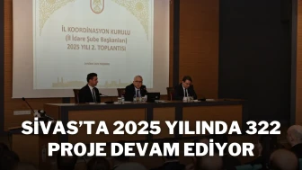 Sivas’ta 2025 Yılında 322 Proje Devam Ediyor