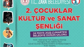 Zara Belediyesi’nden Çocuklara Kültür ve Sanat Şenliği