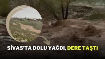 Sivas’ta Dolu Yağdı, Dere Taştı