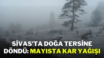 Sivas’ta Doğa Tersine Döndü: Mayısta Kar Yağışı