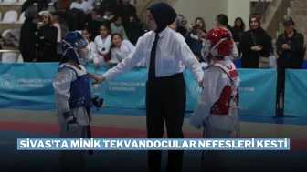 Sivas'ta Minik Tekvandocular Nefesleri Kesti