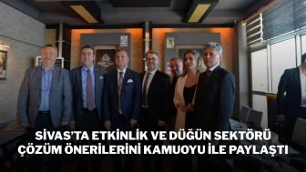 Sivas’ta Etkinlik ve Düğün Sektörü, Çözüm Önerilerini Kamuoyu ile Paylaştı