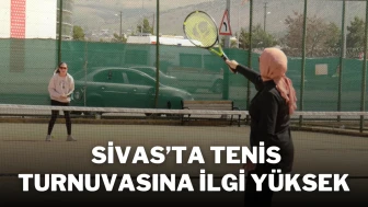 Sivas’ta Tenis Turnuvasına İlgi Yüksek