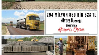 Sivas Kırsalına 295 Milyon TL KÖYDES Desteği