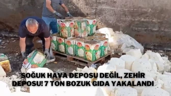 Soğuk Hava Deposu Değil, Zehir Deposu! 7 Ton Bozuk Gıda Yakalandı