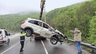 Kontrolden Çıkan Araç Ormanlık Alana Uçtu: 1 Ölü