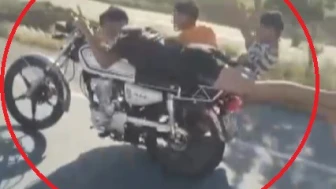 Trafikte akılalmaz hareket
