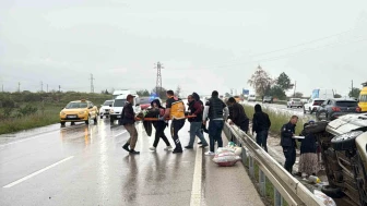 D-100'de Feci Kaza: 5 Yaralı Hastaneye Kaldırıldı