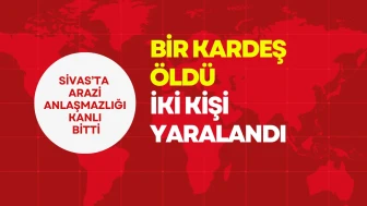 Sivas’ta Arazi Anlaşmazlığı Kanlı Bitti Bir Kardeş Öldü İki Kişi Yaralandı