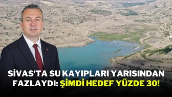 Sivas’ta Su Kayıpları Yarısından Fazlaydı: Şimdi Hedef Yüzde 30!