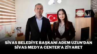 Sivas Belediye Başkanı Adem Uzun’dan Sivas Medya Center’a Ziyaret