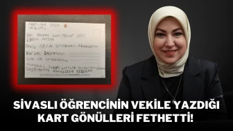 Sivaslı Öğrencinin Vekile Yazdığı Kart Gönülleri Fethetti!
