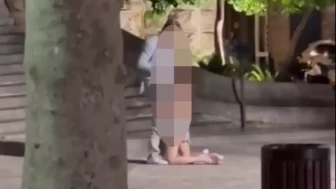 arihi Yapının Önünde Skandal Anlar: Cinsel İlişkiye Girdiler!