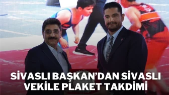 Sivaslı Başkan’dan Sivaslı Vekile Plaket Takdimi
