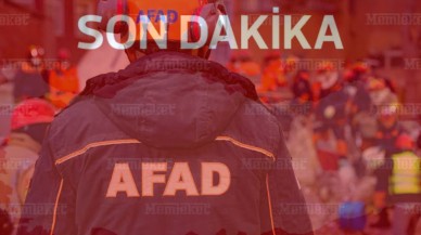 AFAD’TAN DEPREM BÖLGESİ AÇIKLAMASI