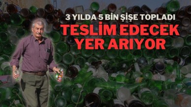 3 Yılda 5 Bin Şişe Topladı,  Teslim Edecek Yer Arıyor