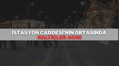 İstasyon Caddesi’nin Ortasında Hali İçler Acısı