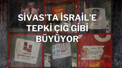 Sivas’ta İsrail’e Tepki Çığ Gibi Büyüyor