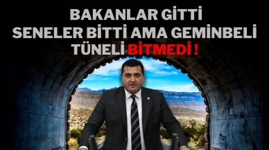 Bakanlar Gitti,  Seneler Bitti Ama Geminbeli Tüneli Bitmedi!