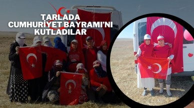 Tarlada 29 Ekim Cumhuriyet Bayramı’nı Kutladılar