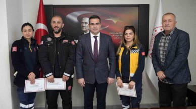 Ambulans Ekibine Teşekkür Belgesi