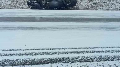 Elmadağ'da Şiddetli Kar Yağışı