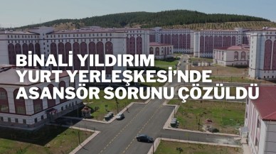 Binali Yıldırım Yurt Yerleşkesinde Asansör Sorunu Çözüldü