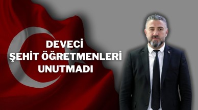 Deveci Şehit Öğretmenleri Unutmadı