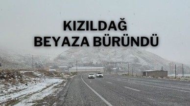 Kızıldağ Geçidi Beyaza Büründü