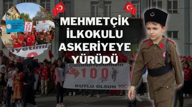 Mehmetçik İlkokulu Askeriyeye Yürüdü