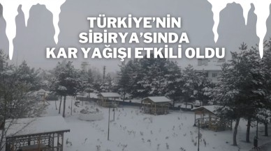 Türkiye’nin Sibirya’sında Kar Yağışı Etkili Oldu