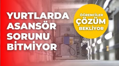 Yurtlarda Asansör Sorunu Bitmiyor