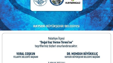 Doğal Gaz Verme Töreni Yapılacak